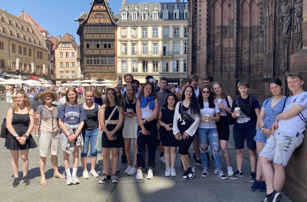 Schrenzerschüler erkunden Straßburg